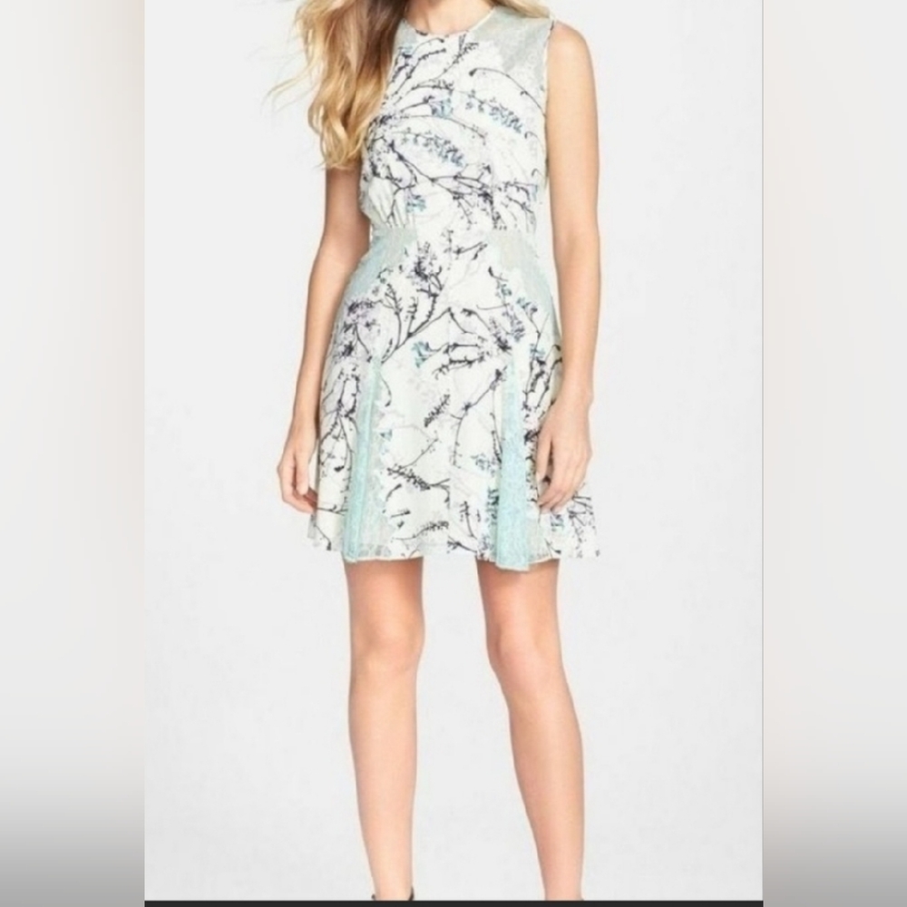 BCBG pastel green Sleeveless Mini Dress